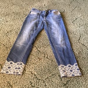 Girls Vanilla star  boot cut jeans size 7
